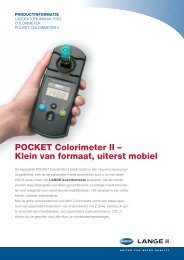 POCKET Colorimeter II – Klein van formaat, uiterst ... - HACH LANGE