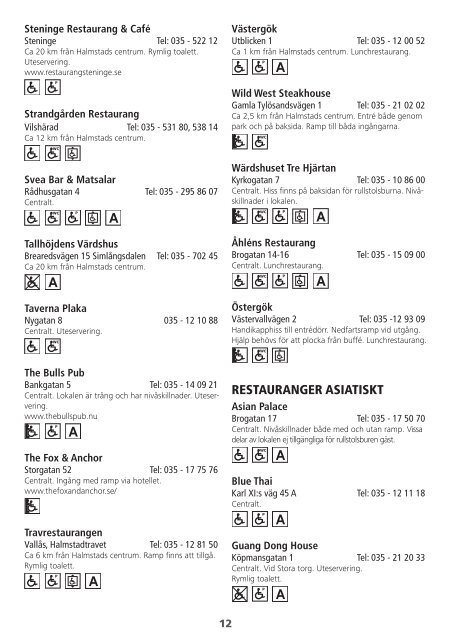 Guide Tillgänglighet Halmstad 2012