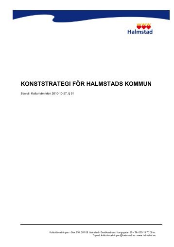 Konststrategi - Halmstad