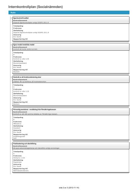 Verksamhetsplan 2013-2015 Socialnämnden - Halmstad