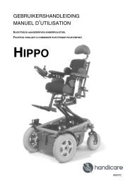 Gebruikershandleiding Hippo - Handicare