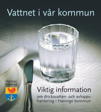 Vattnet i vår kommun - Haninge