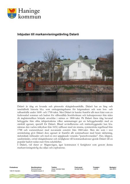 Inbjudan - Haninge