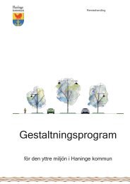 Gestaltningsprogram - Haninge