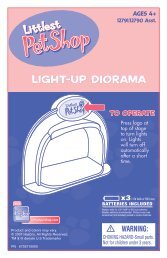 Littlest Pet Shop Light Up Diorama Instructions - Hasbro