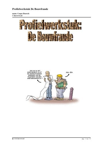 Profielwerkstuk De Bouwfraude - Havovwo.nl