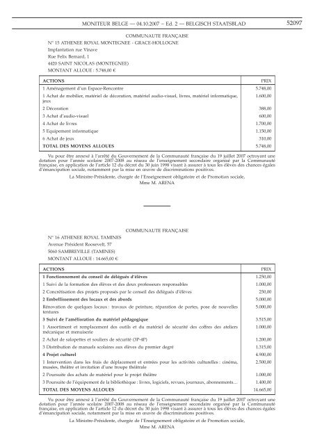 Staatsblad Moniteur - FOD Volksgezondheid, Veiligheid van de ...