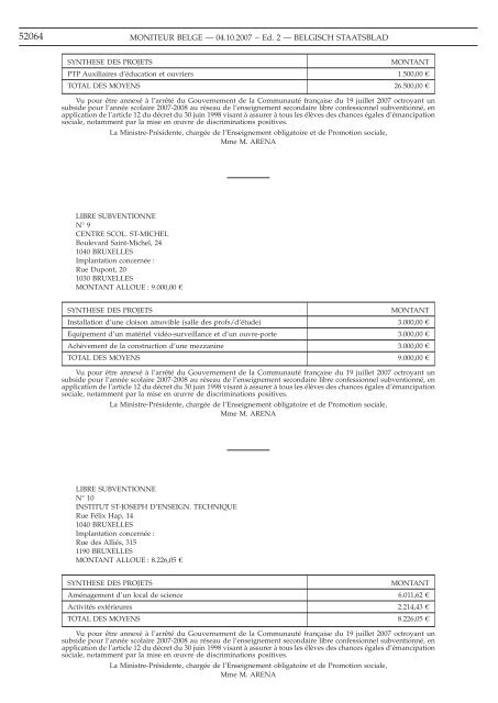 Staatsblad Moniteur - FOD Volksgezondheid, Veiligheid van de ...