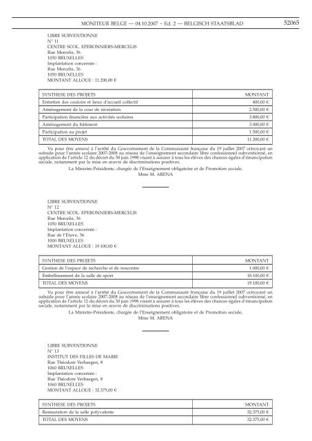 Staatsblad Moniteur - FOD Volksgezondheid, Veiligheid van de ...