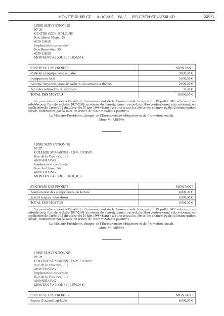 Staatsblad Moniteur - FOD Volksgezondheid, Veiligheid van de ...