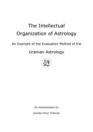 The Intellectual Organization of Astrology - Astrax