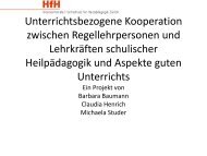 Barbara Baumann, Claudia Henrich, Michaela Studer (PDF ... - HfH