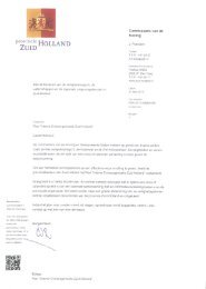 Brief van Provincie Zuid-Holland inzake plan Interne ... - Delfland