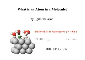 What is an Atom in a Molecule?