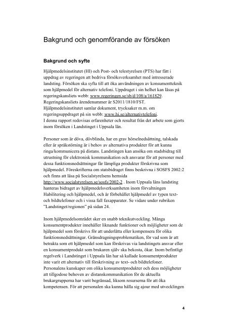Slutrapport Uppsala inklusive bilaga 1-6 - Hjälpmedelsinstitutet
