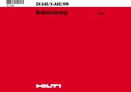 DXA40/X-A40/HM Bruksanvisning - Hilti