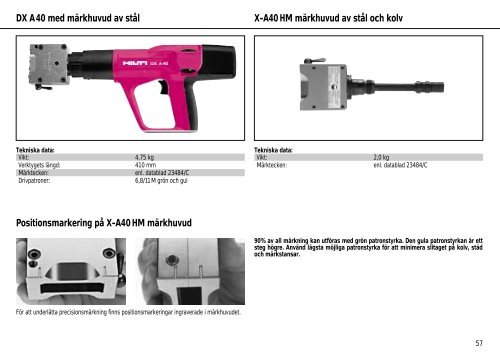 DXA40/X-A40/HM Bruksanvisning - Hilti