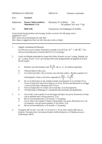 Tentamen 080104.pdf - Högskolan i Skövde