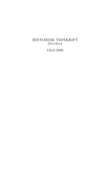 Fulltext - Historisk Tidskrift