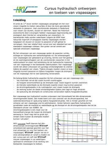 Cursus hydraulisch ontwerpen en toetsen van ... - HKV - lijn in water