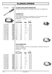 Slang-, en peilglasappendage, afsluiter, dekdop ... - P. Hoenderop