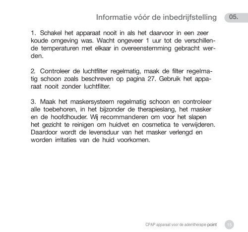 Gebruiksaanwijzing CPAP APPARAAT VOOR DE ... - Hoffrichter