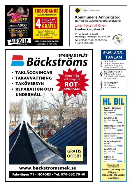 Vecka 13, 27/3 - Hoforsbladet