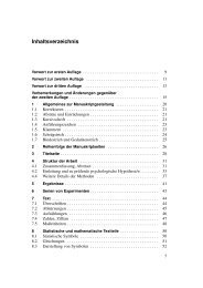 Inhaltsverzeichnis - Hogrefe