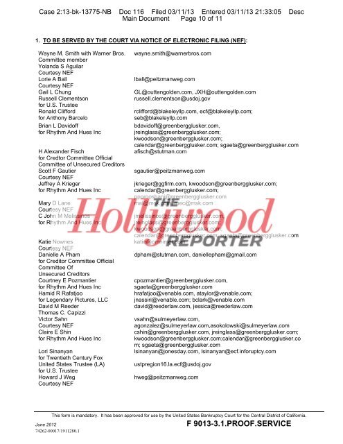 Read Rhythm & Hues Response Here - The Hollywood Reporter