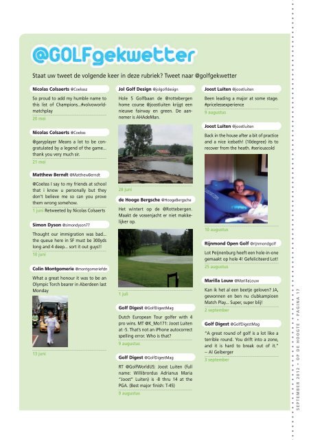 2012 - 2: september - Hooge Bergsche Golfclub