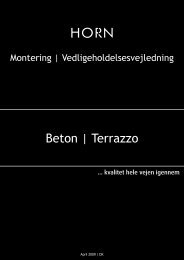 Beton | Terrazzo - Horn Bordplader