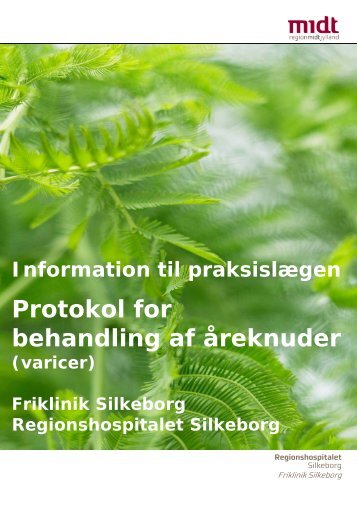 Protokol for behandling af åreknuder - Hospitalsenhed Midt