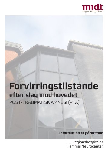 Forvirringstilstande efter slag mod hovedet - Hospitalsenhed Midt