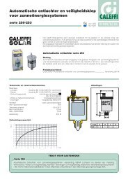 Automatische ontluchter en veiligheidsklep voor ... - Caleffi