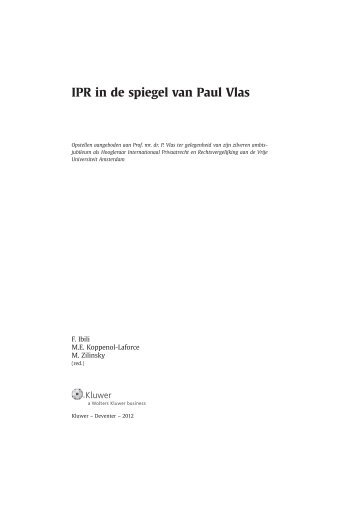 IPR in de spiegel van Paul Vlas - Houthoff Buruma