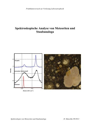 Spektroskopische Analyse von Meteoriten und Staubanaloga