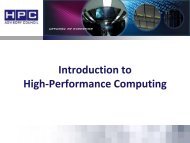 Introduction to High-Performance Computing - HPC Advisory Council