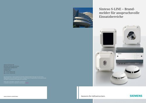 Sinteso S-LINE - Siemens Building Technologies