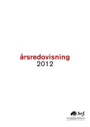 årsredovisning 2012 - Hrf