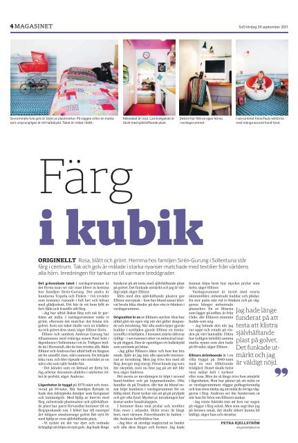 SvD Magasinet 24 sept 2011 - HSB