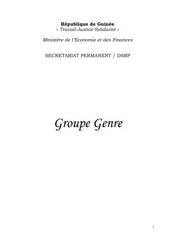 Groupe Genre - Le Hub Rural