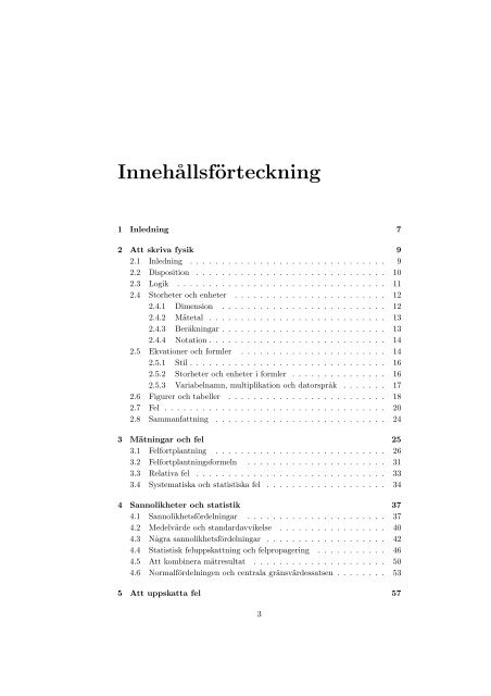 Analys och presentation av fysikexperiment - Fysikum