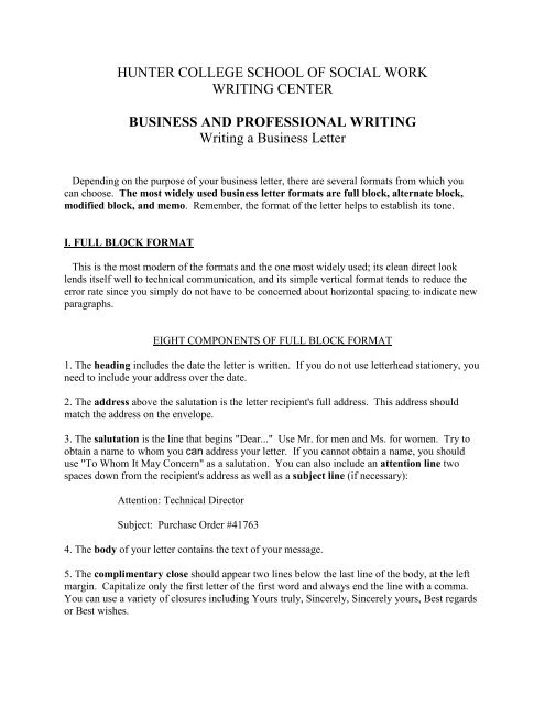 Business Letter Format With Reference Line from img.yumpu.com