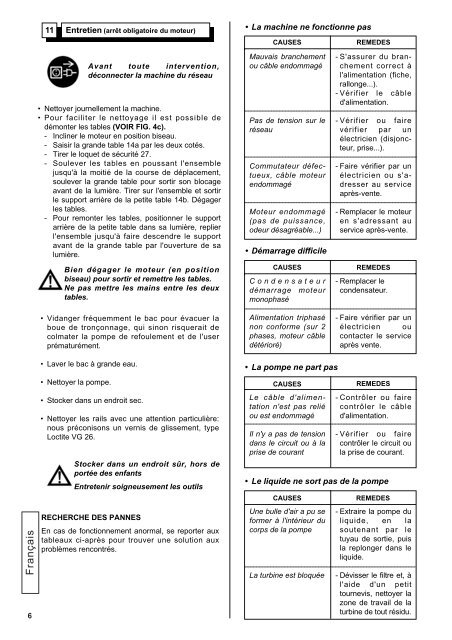 TS 100 R Manuel d'utilisation et d'entretien Operator's ... - Husqvarna