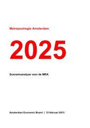 Scenarioanalyse MRA - I amsterdam