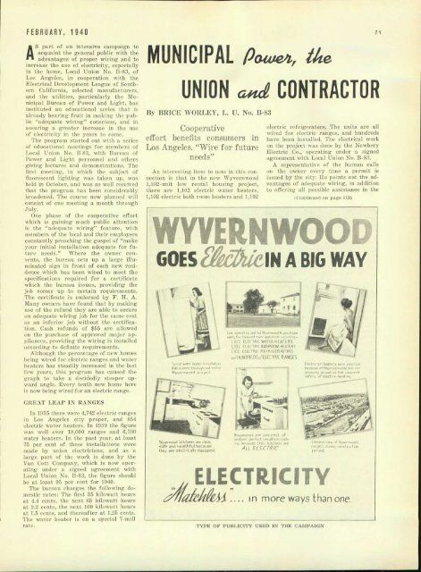 t - International Brotherhood Of Electrical Workers