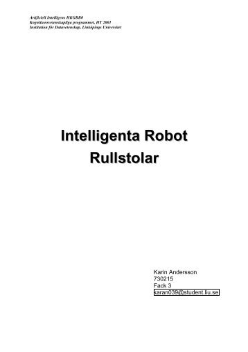 Intelligent Robot Rullstol