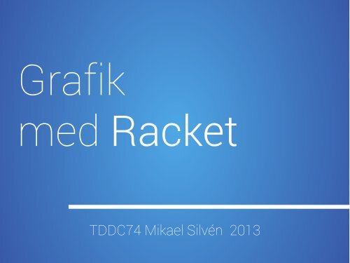 Grafik i Racket