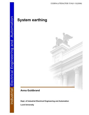 Anna Guldbrand System earthing - IEA