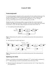 X-tenta ET 2002 Frekvensdynamik Spänning och ström - IEA